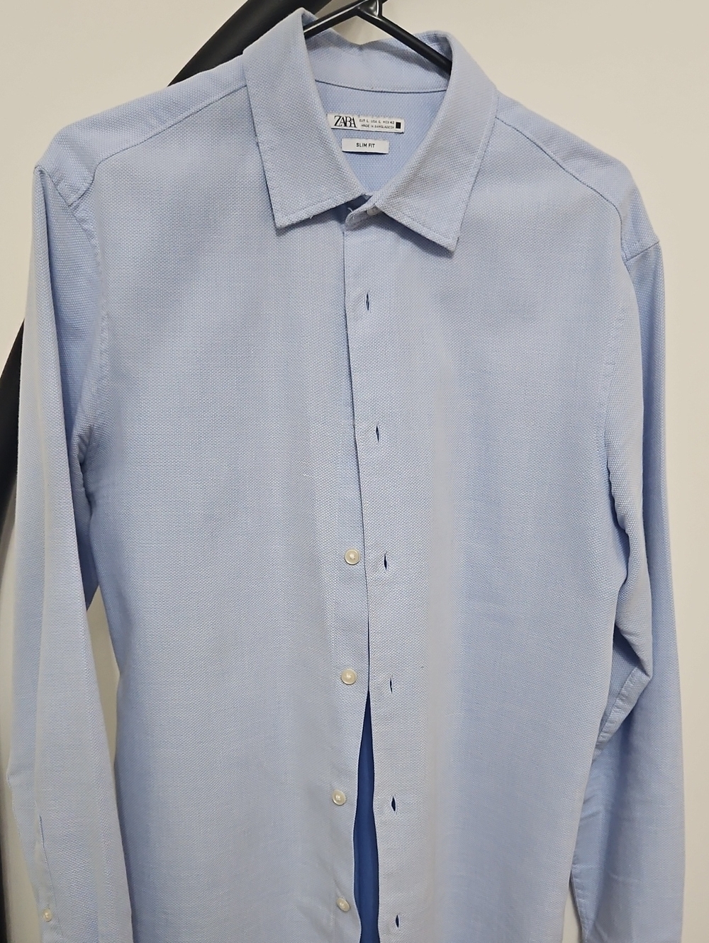 Zara Pale Blue Men's Dress Shirt